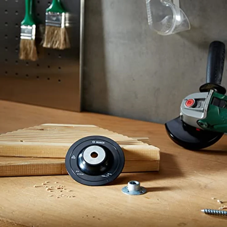 Bosch 2609256258 DIY Schleifteller für Winkelschleifer, ø 115 mm, bruchsicher, hohe Temperaturbelastbarkeit, hervorragende Laufruhe – Bild 2
