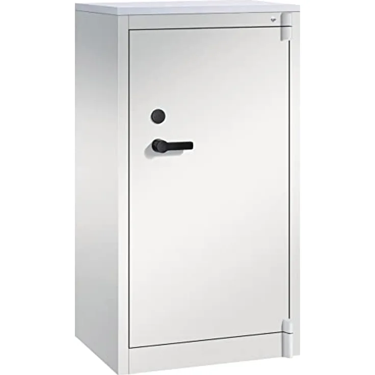 CP Sicherheitsschrank C 4000 Certos, lichtgrau, 5-fache Bolzenverriegelung, Doppelbartschloss, 2 Fachböden, 65,0 x 50,0 x 122,6 cm
