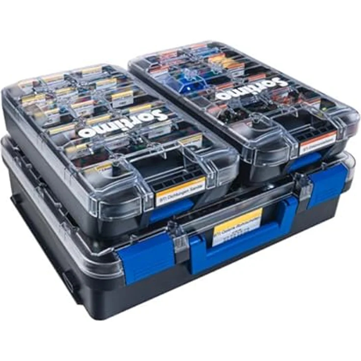 Sortimo T-BOXX 330 mit 9 Insetboxen H95, robust & leicht, stapelbar, ideal für Kleinteile, transparenten Deckel, kompatibel mit Fahrzeugeinrichtungen – Bild 3