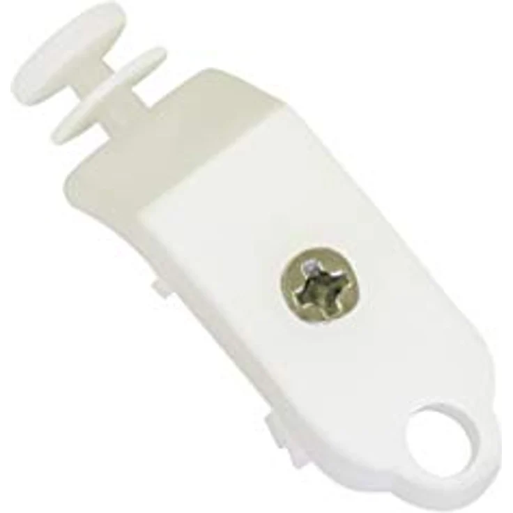 GARDINIA Gleiter für Paneelwagen, Ersatz für Paneelwagen und Flächenvorhangschienen Atlanta, Laufkanalbreite 5,5 mm, Kunststoff, Weiß, 2 Stück – Bild 1