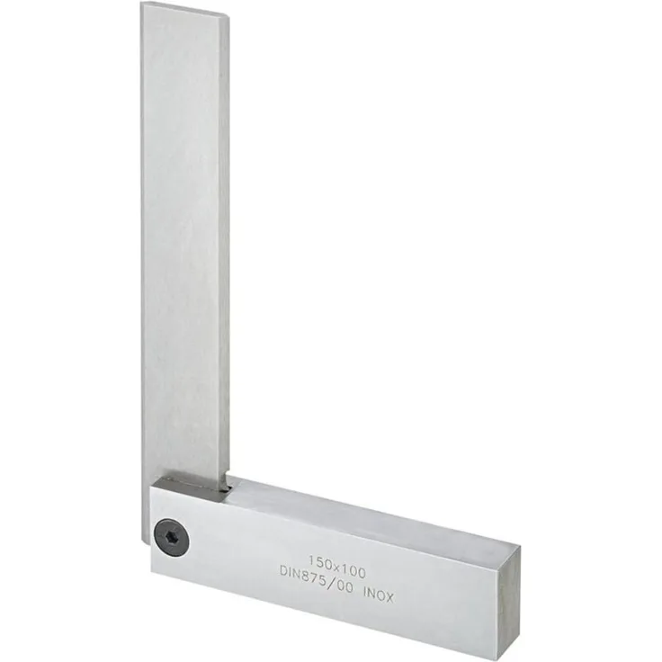 Forum Präzisions-Haarwinkel D875/00, 200 x 130 mm aus rostfreiem Spezialstahl, für Kontroll- und Prüfarbeiten