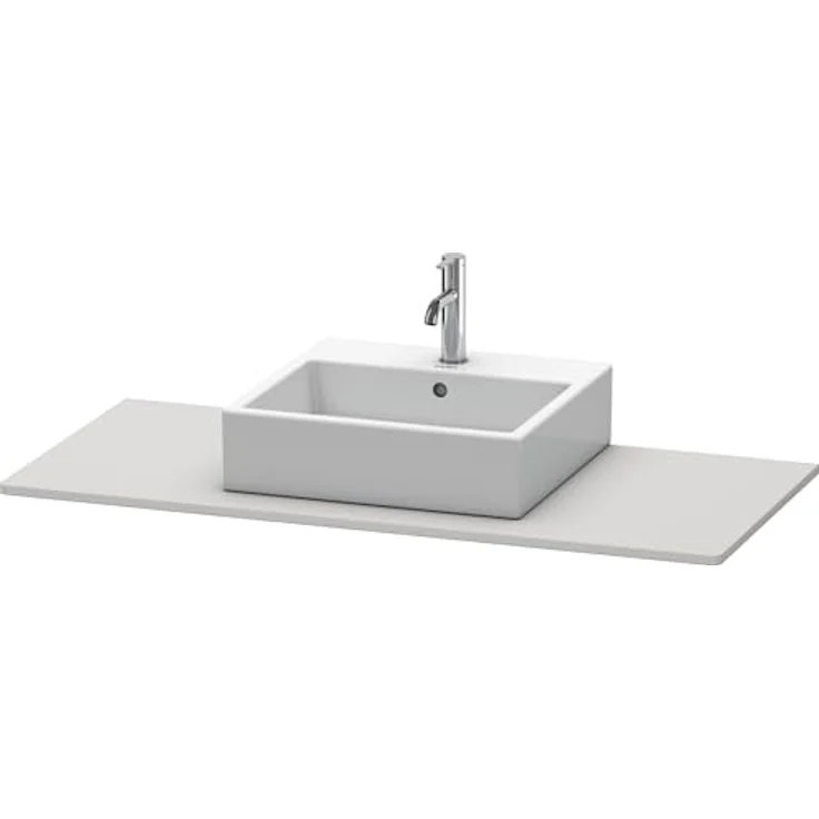 Duravit XSquare Konsole 060D, 800 x 550 mm, Korpusmontage, Farbe: Nordic Weiß Seidenmatt Lack – Bild 3