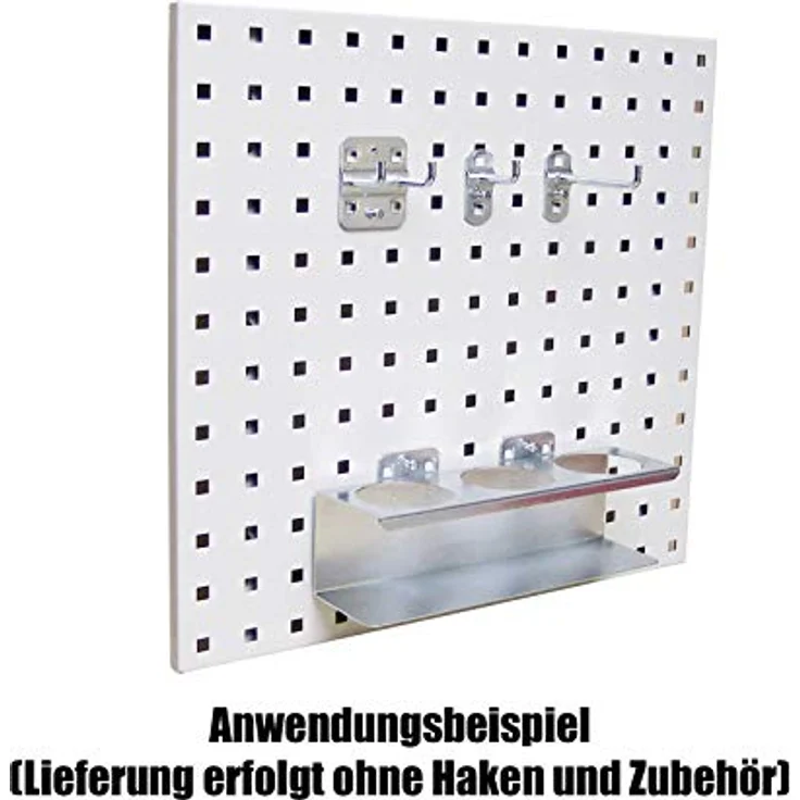ADB Lochwand Werkstattwand Metall, 987x456 mm, Zubehör, Verkehrsrot (RAL 3020) – Bild 5