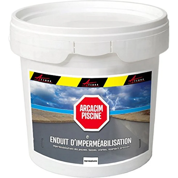 ARCANE INDUSTRIES Wasserdichte Versiegelung für betonierte und gemauerte Pools und Becken - ARCACIM PISCINE - Weiß - 25 kg – Bild 3