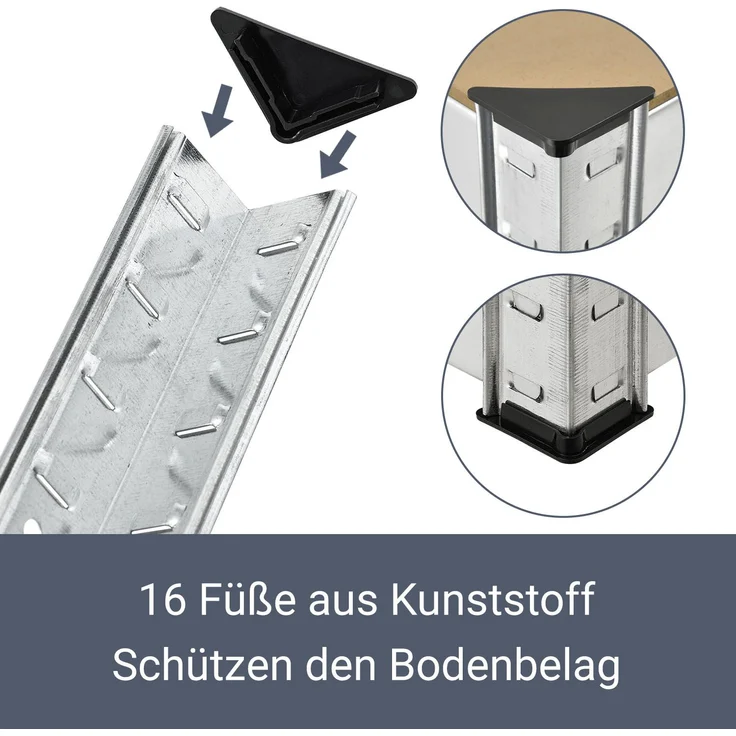 Juskys 2er Set Lagerregal Basic 180 x 90 x 40 cm (21096) – Bild 8