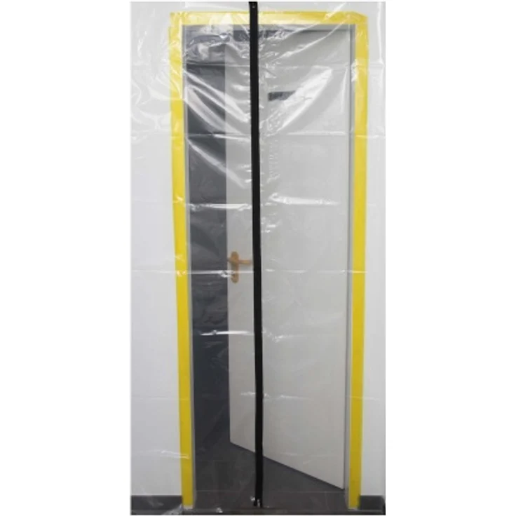 Scorprotect ® Folien Staubschutztür mit Reißverschluss 210 x 110 cm – Bild 2