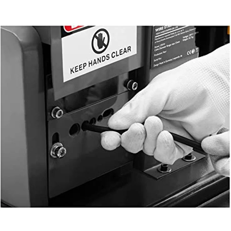 MSW Abisoliermaschine MSW-WIRESTRIPPER-002-1500 Abisoliergerät 1500 W 9 Einschübe Kabelschälmaschine Abisolierer – Bild 5