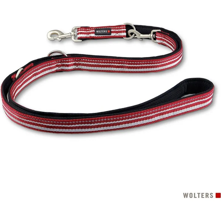 Wolters Active Pro Führleine, gepolsterte Hundeleine aus Meshgewebe und Polyester, dreifach verstellbar, reflektierende Nähte, in verschiedenen Größen – Bild 1