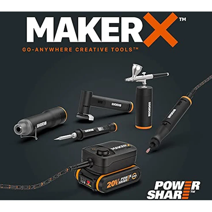 Worx MakerX Akkuadapter HubX WA7161, tragbares Werkzeug-System mit 20V Akku für vielseitige Anwendungen – Bild 14