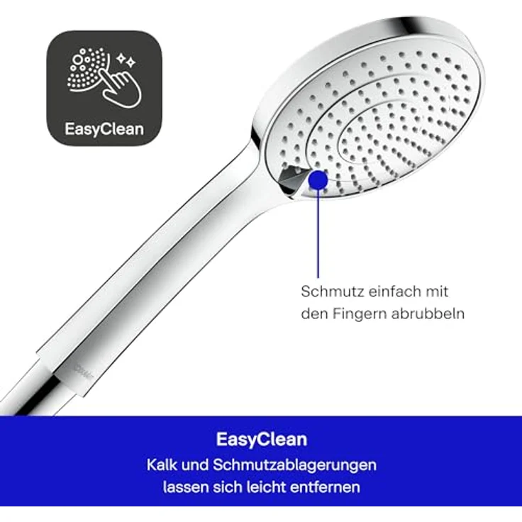 Duravit Brausegarnitur DURAVIT Brausehalterset Handbause 3jet Duschkopf Duschbrause, 3 Strahlart(en) – Bild 2