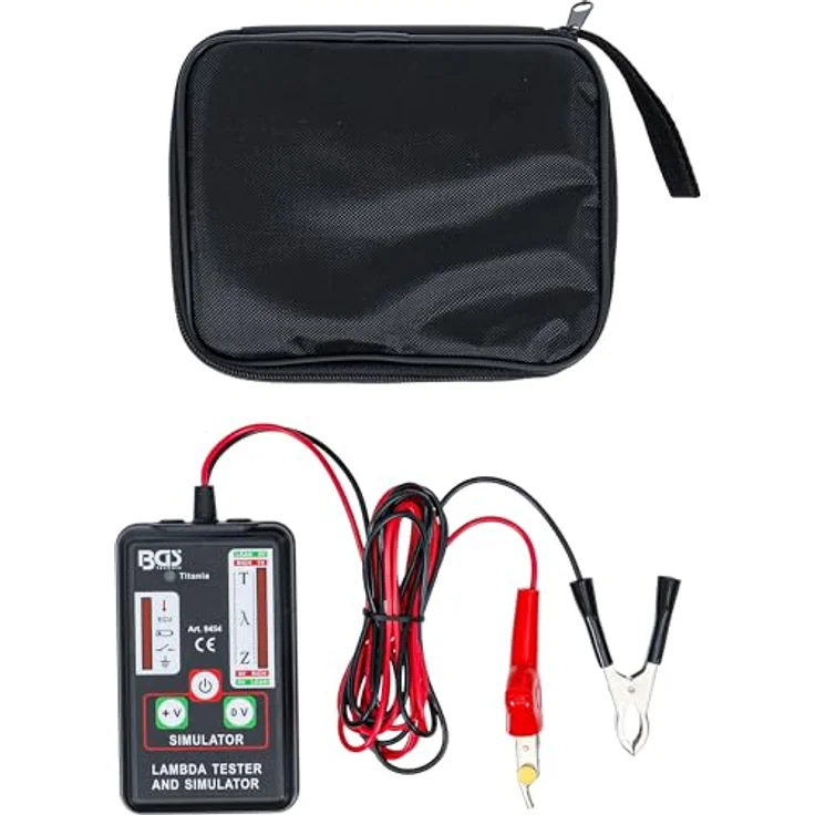 BGS Multimeter, Lambdasonden-Tester & Simulator mit LED-Anzeige, 1-4 Kabel, robustes ABS-Gehäuse, inklusive 9V Batterie – Bild 3