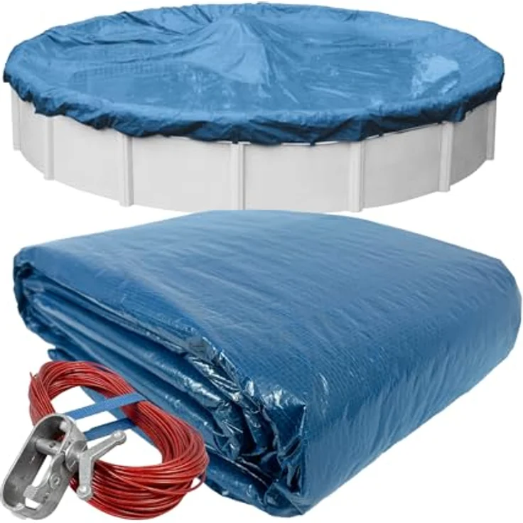 Robelle 3733-4 Winterabdeckung Supreme für 10 m runde Aufstellpools 33-ft. Pool 01 - Super – Bild 2