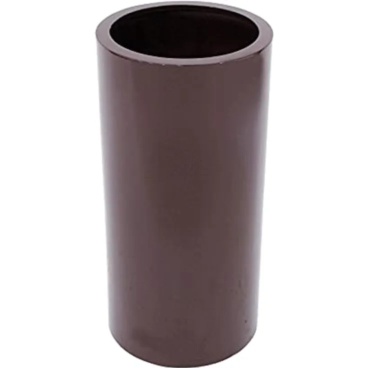 EUROPALMS LEICHTSIN TOWER-80, Übertopf, braun glänzend, leicht und robust, Höhe 80 cm, Durchmesser 38 cm