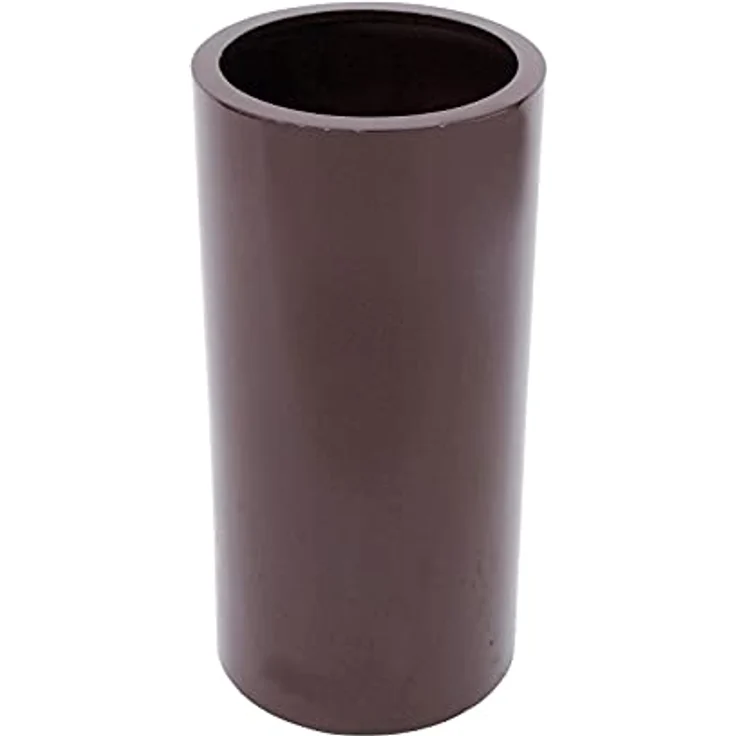 EUROPALMS LEICHTSIN TOWER-80, Übertopf, braun glänzend, leicht und robust, Höhe 80 cm, Durchmesser 38 cm – Bild 1