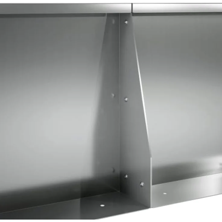 vidaXL Beetumrandung Stützmauer, 4er Set, Wetterfester verzinkter Stahl, modular, Silber, 40 x 12 x 30 cm – Bild 4