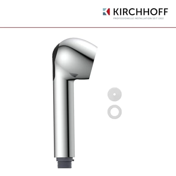 Kirchhoff Küchenarmatur Geschirrbrause, Chrom, 1/2" Anschluss, modernes Design – Bild 6
