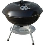 Master Grill & Party Holzkohlegrill MG415, 36 cm Ø Aschenbecher, emaillierter Stahl, verchromter Rost