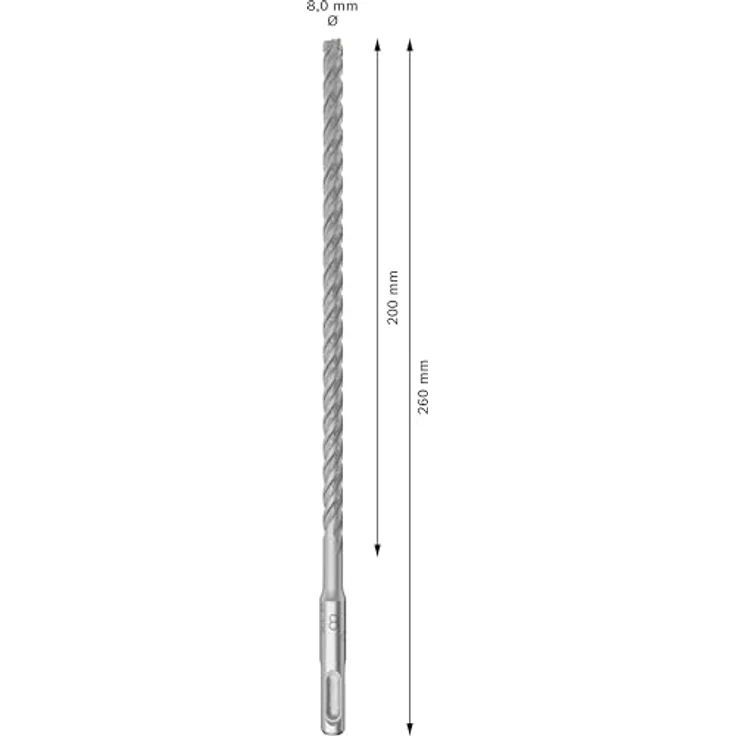 Bosch 10x PRO SDS plus-5X Hammerbohrer (für Stahlbeton, Beton, Ø 8,00 mm, Professional Zubehör Bohrhammer) – Bild 3
