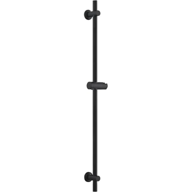 Görbach Duschset Edelstahl Duschstange mit Duschkopfhalterung, 100cm schwarz, feuchtigkeits- und rostbeständig, flexible Montage, höhenverstellbar – Bild 1