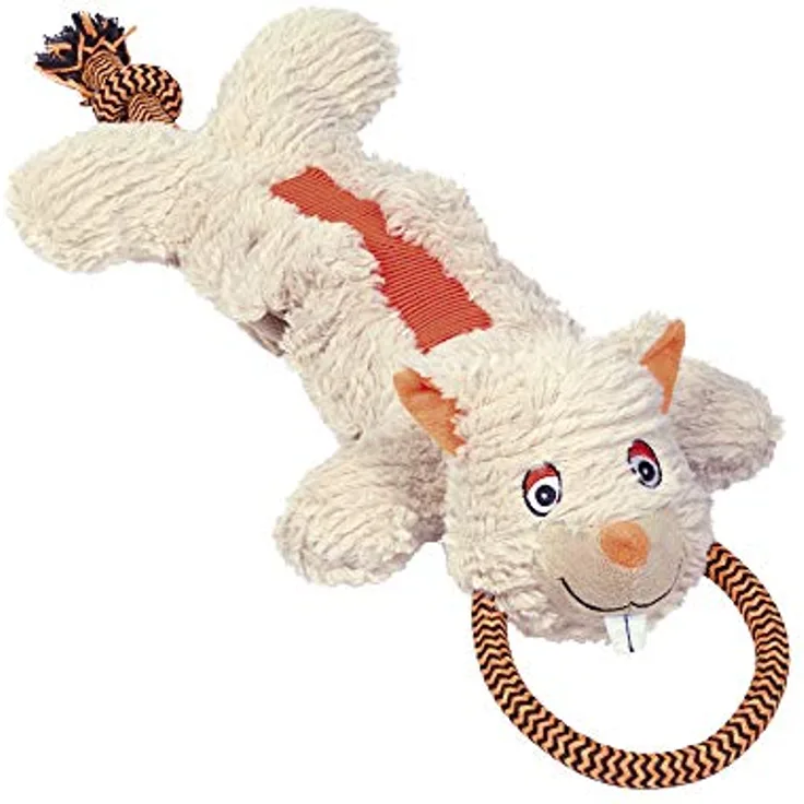 Nobby Plüsch Nager Stretch mit Seil, 59 cm, 1 Stück