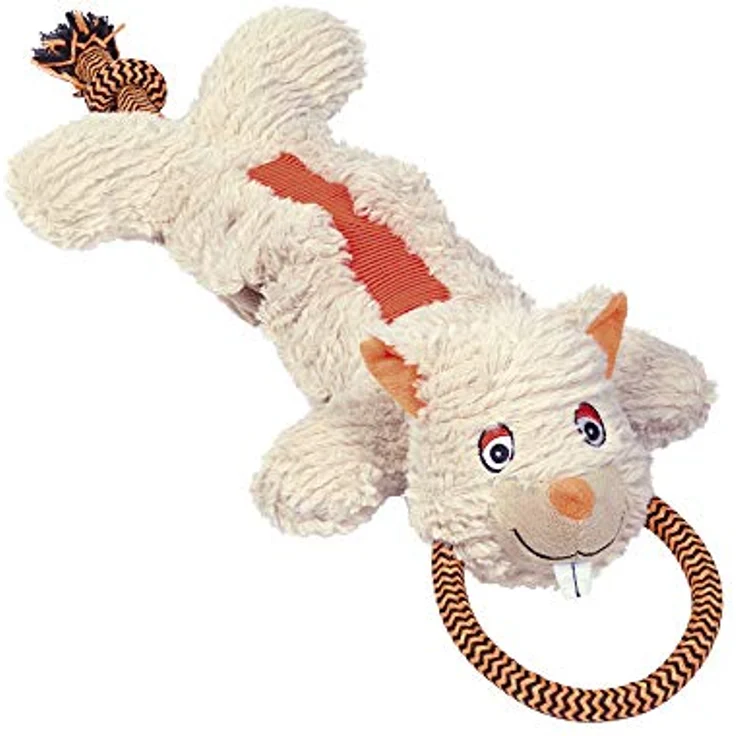 Nobby Plüsch Nager Stretch mit Seil, 59 cm, 1 Stück – Bild 1
