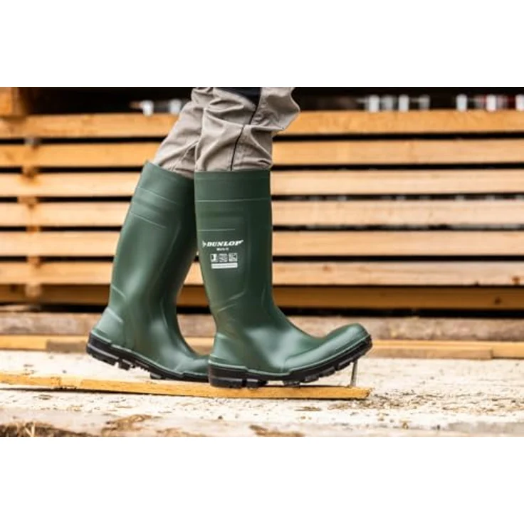 Dunlop Stiefel Work-It full safety S5 grün nach EN ISO 20345:2022 S5 SR FO LG Größe 47, Sicherheitsstiefel mit Stahlkappe und rutschhemmender Sohle – Bild 9
