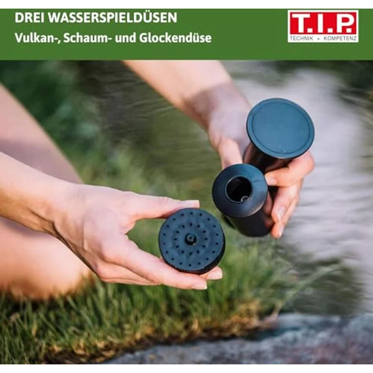 T.I.P. Multifunktions-Teichpumpe Wasserspiel Filter Bachlauf WPF 2500 S, bis 2.500 l/h Fördermenge – Bild 4