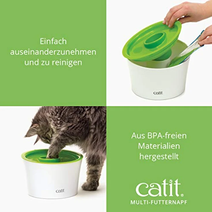 Catit Multi Feeder, Futternapf für Nass- und Trockenfutter, Futternapf für Katzen – Bild 5