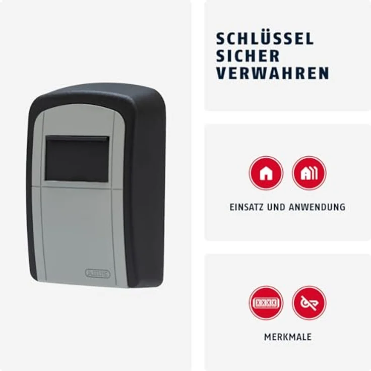 KeyGarage 707 Schlüsseltresor 88 x 129 x 39mm mit Zahlencode zur Wandmontage 40264 - Abus – Bild 3