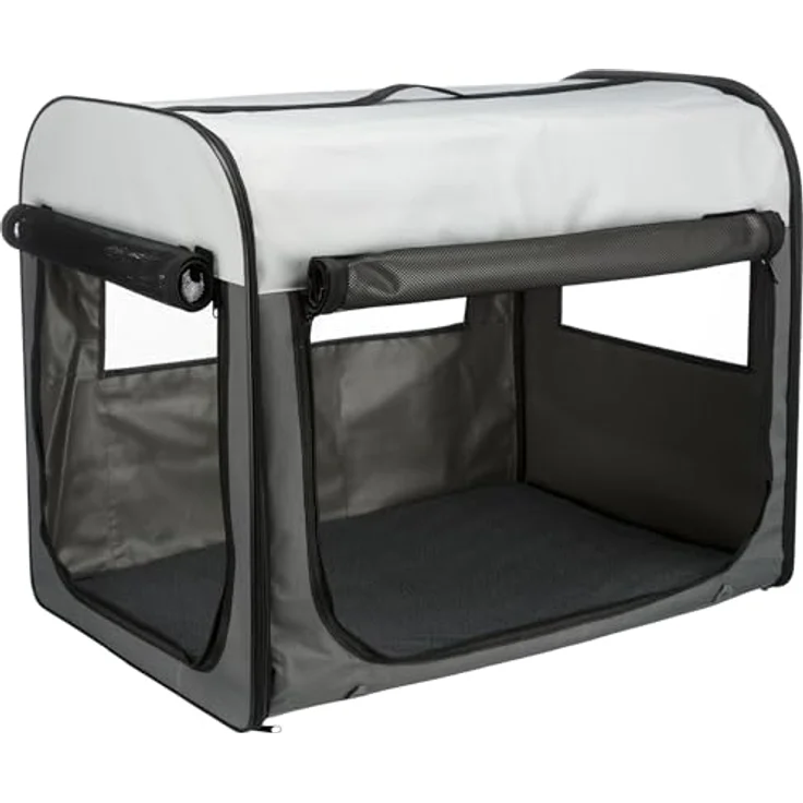 Trixie Transport-Hütte dunkelgrau-hellgrau M: 55 × 65 × 80 cm – Bild 2