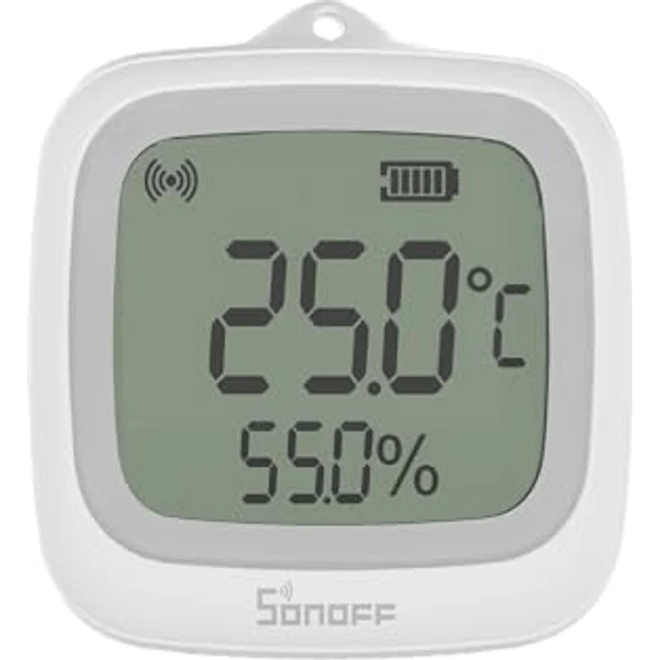 SONOFF SNZB-02WD, IP65 Zigbee LCD Smart-Temperatur-Feuchtigkeitsmessgerät, wasserdicht für Gewächshaus/Badezimmer, APP-Überwachung mit Diagrammen, flexible magnetische und hängende Installation – Bild 1