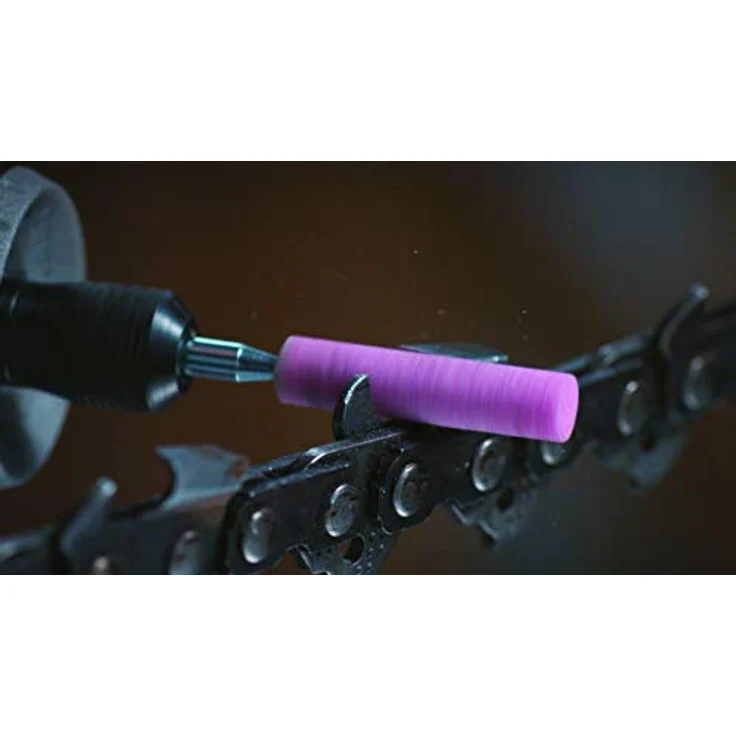 Dremel 455 Kettensägen-Schärfschleifstein Zubehörsatz (für Multifunktionswerkzeug mit 3 Schleifsteinen 5,6mm zum schnellen und einfach Schärfen von Kettensägen) – Bild 6