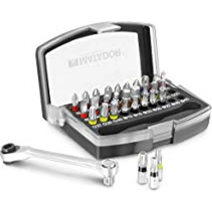 Matador Schraubwerkzeuge 81641203 Werkzeugset 85-teilig, Steckschlüssel-Satz 1/4", mit Weichschaumeinlage und Bit-Sortiment in S2-Qualität – Bild 4