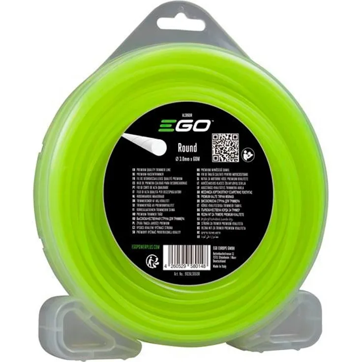 EGO POWER PLUS Trimmerfaden AL3060R, 60 m, 3 mm Durchmesser, robust, für STX4500 / BCX4500 / STX3800, gelb