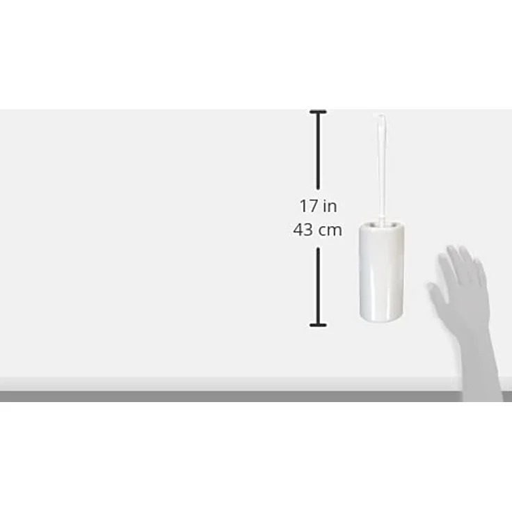 Laufen 434070 Universal Toilettenbürstengarnitur mit abnehmbarer Keramik, wandhängend – Bild 5