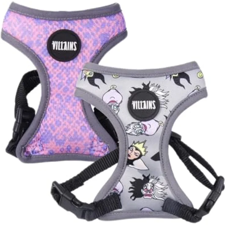 CERDÁ LIFE'S LITTLE MOMENTS - Für Fan Pets | Disney Villans S-M Hundegeschirr – Offizielle Disney-Lizenz