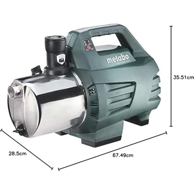 Metabo Hauswasserautomat HWA 6000 Inox Edelstahl Bewässerung Fördern Klarwasser Hauswasserautomat 6.000 l/h 8 m|55 m 5,5 bar – Bild 5