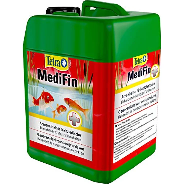Tetra Pond MediFin (universell wirkendes Arzneimittel für alle Gartenteichfische, hilft effektiv und schnell gegen Hautparasiten und bakterielle Hautinfekte), 3 Liter Flasche – Bild 2