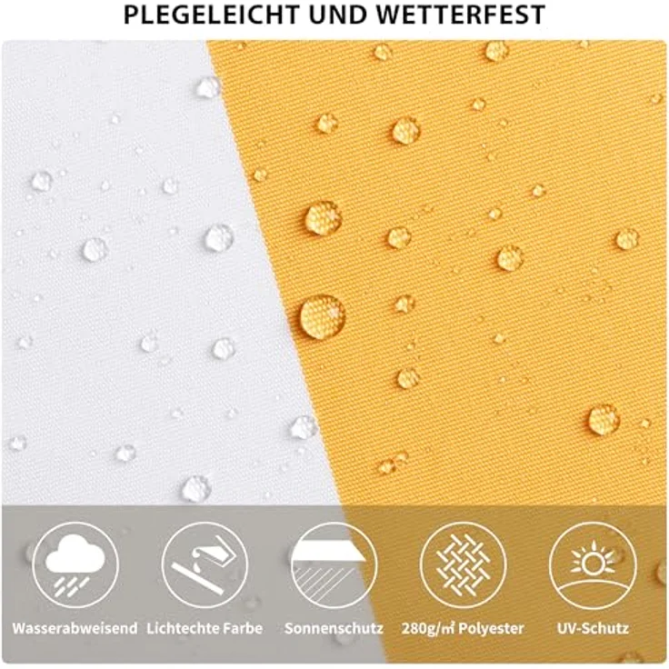 Paramondo Markise Gelenkarm Markise Easy 350x250 cm gelb weiß – Bild 6