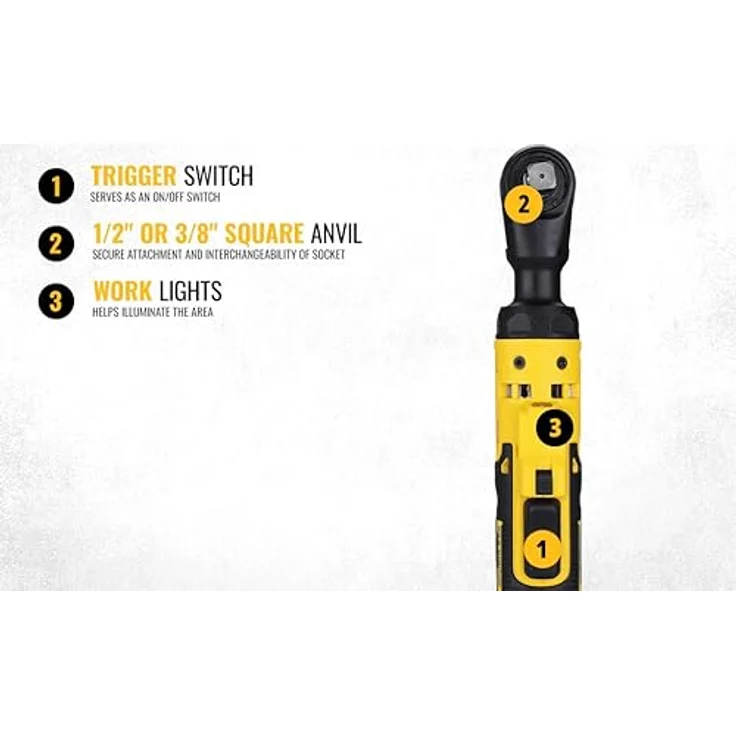 DeWalt Akku-Ratsche, 1-2, 18V , Ohne Akku und Ladegerät – Bild 4
