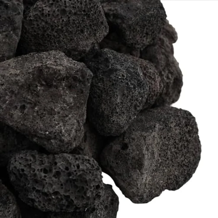 vidaXL Lavagranulat, Lavastein Biologische Filter, Multifunktional Lavamulch für Aquarium Landschaftsbau, Vulkangestein Garten Deko Steine, Schwarz 10 kg 3-5cm – Bild 5