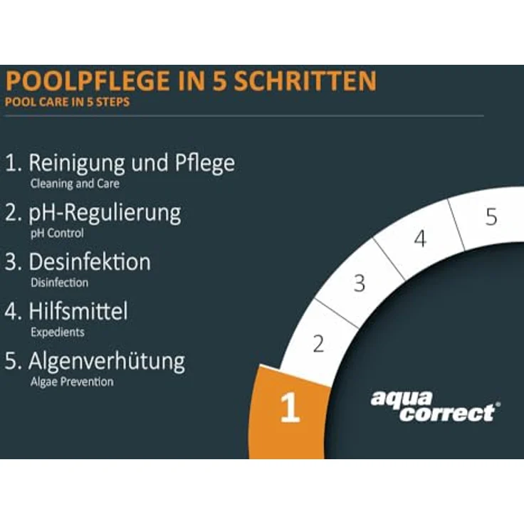 Steinbach Poolpflege Test-Set Kristallklar 1l mit Testkit für pH-Wert und Chlor zur optimalen Wasserüberwachung – Bild 5
