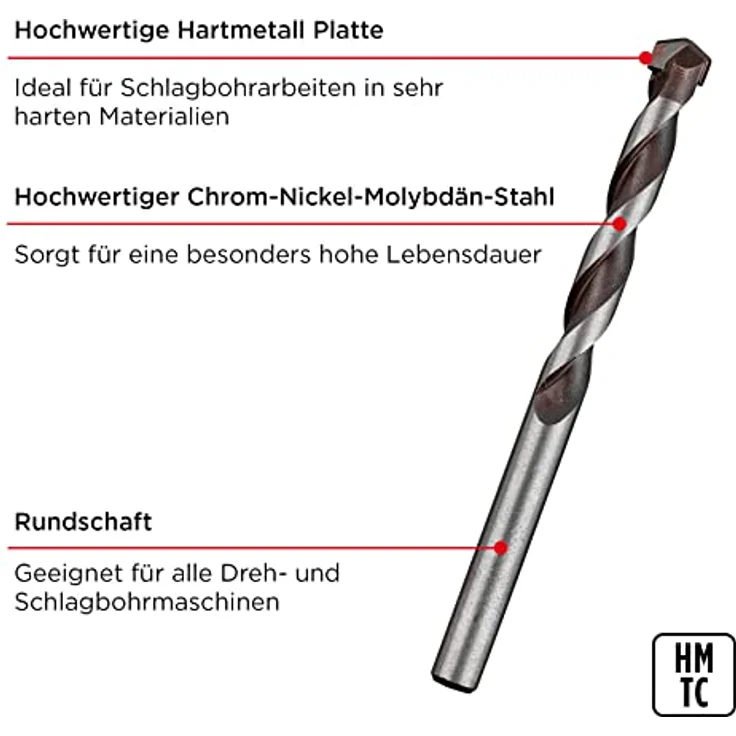 KWB ROCKER Beton- und Steinbohrer, ø 12 mm - 044720 – Bild 3