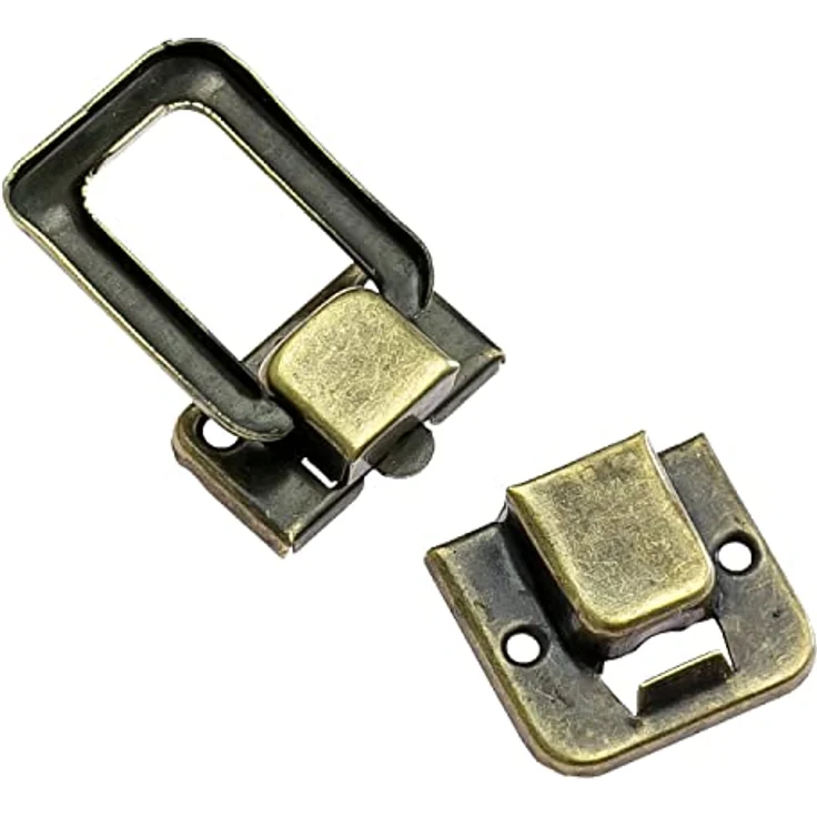 HMF 6492 Spannverschluss aus Metall für Vintage Koffer | 2 Stück | 25 x 38 mm | Bronze – Bild 3