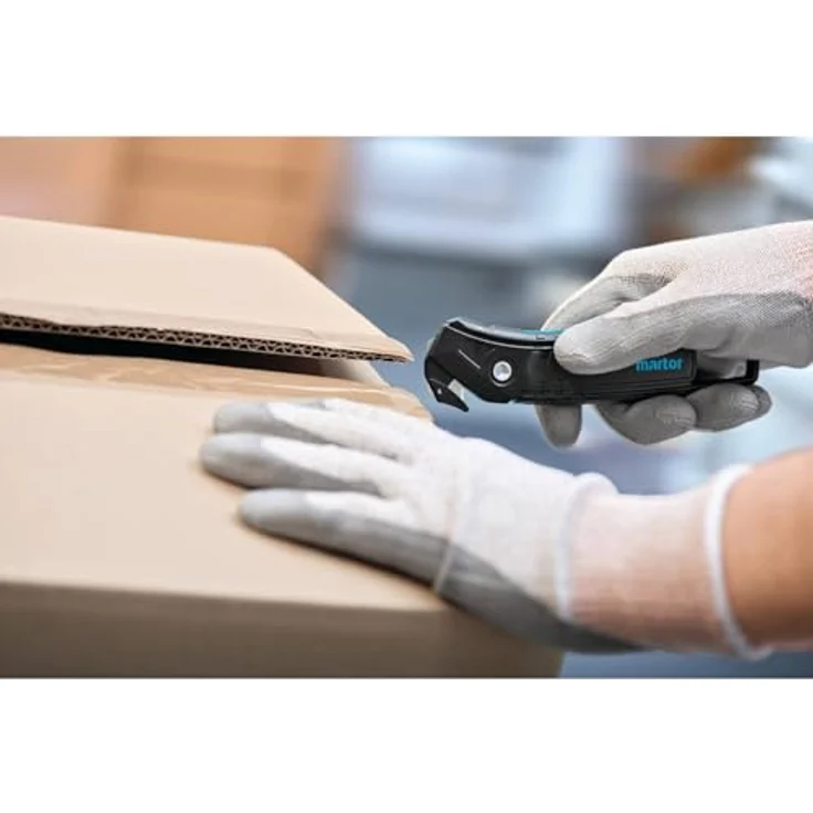 Martor SECUMAX 350 Sicherheitsmesser, ergonomisches Cuttermesser mit Soft-Grip, verdeckter Klinge und robustem Klingenkopf – Bild 28