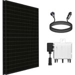 Stegpearl Solaranlage 880W/800W Balkonkraftwerk Plug & Play 440W Bifazial Photovoltaikanlage, Bifazial-Zellen, Glas/Glas Solarmodule - Komplettset (schwarz)
