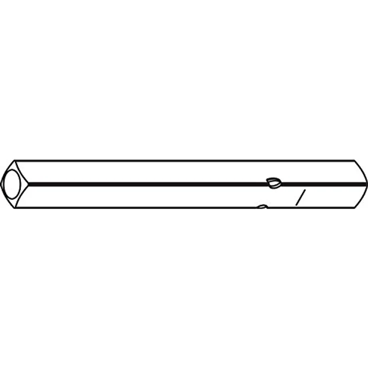 KABA Drückerstift PR 114 PB FS - Vierkant 9mm, 123 mm, Stahl verzinkt | Vierkantstift dormakaba