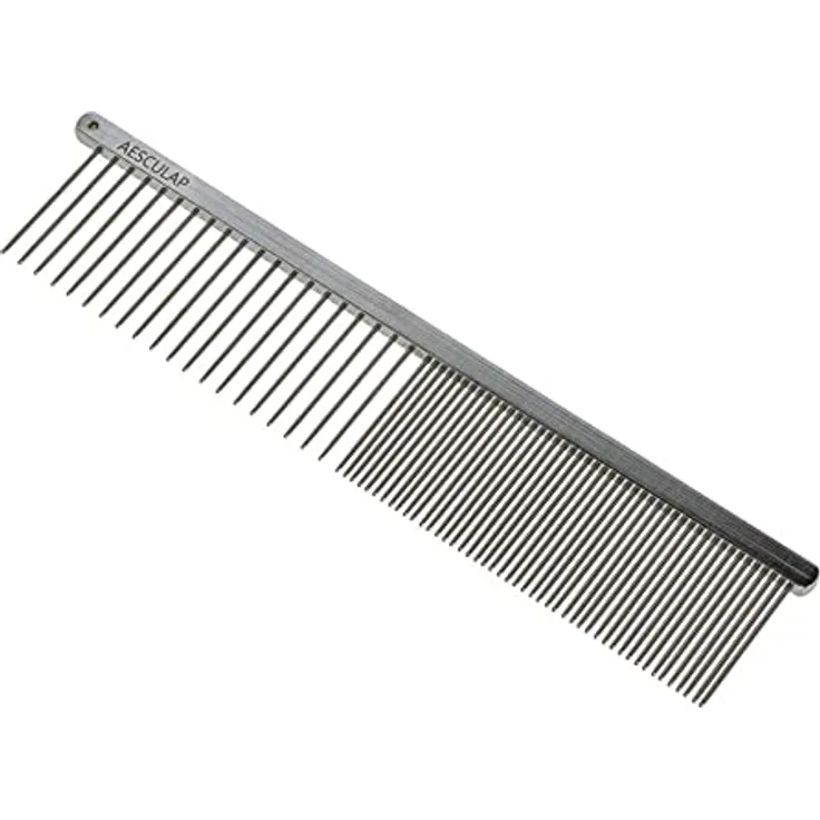 Kerbl VH401 Aesculap Fellkamm mit Edelstahlgriff, 190mm x 40mm, 72 Stück