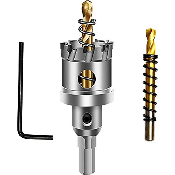ASNOMY 29mm TCT-Hartmetall-Lochsäge, präziser Bohrer für Edelstahl, Eisen, Holz und Kunststoff, schnelles Schneiden mit drei Klingen – Bild 1