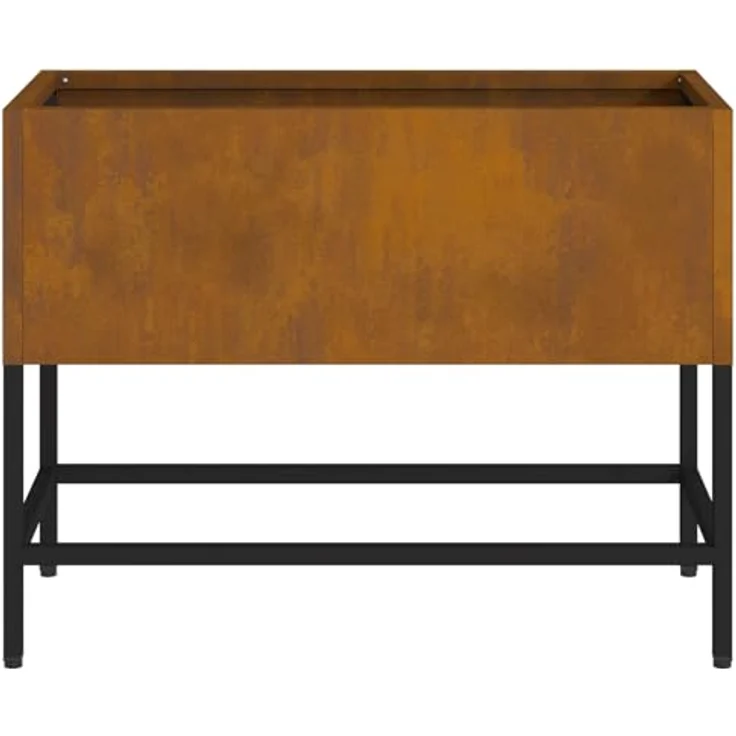 vidaXL Hochbeet aus Cortenstahl, rechteckig 60x26x45 cm, braun, wetterfest, für Innen- und Außenbereiche – Bild 6
